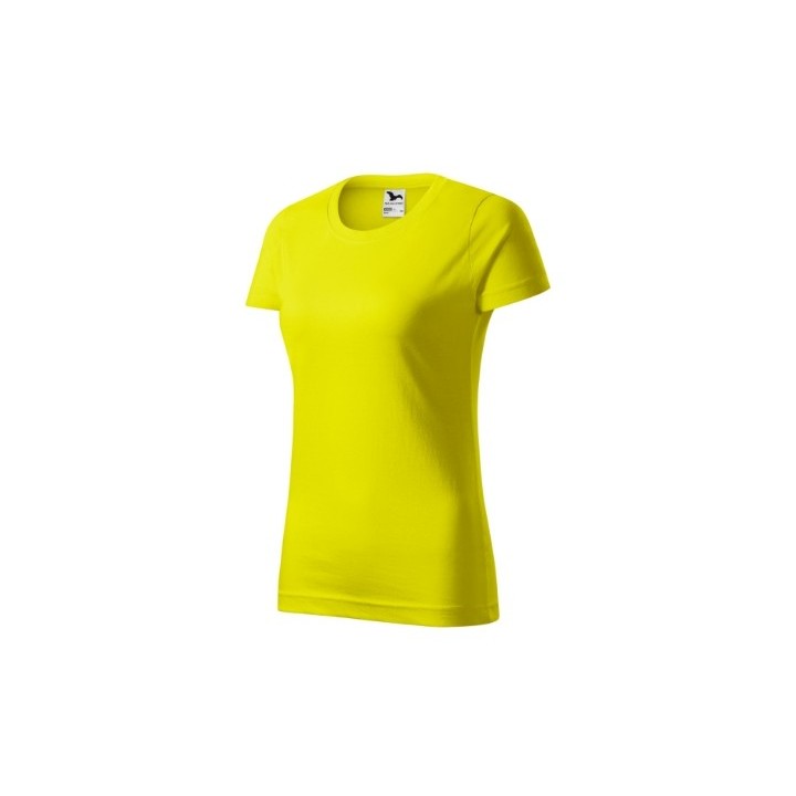 Koszulka Malfini Basic 134 damska – cytrynowy