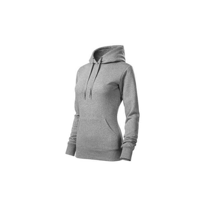 Bluza z kapturem Malfini Cape 414 damska – ciemnoszary melanż